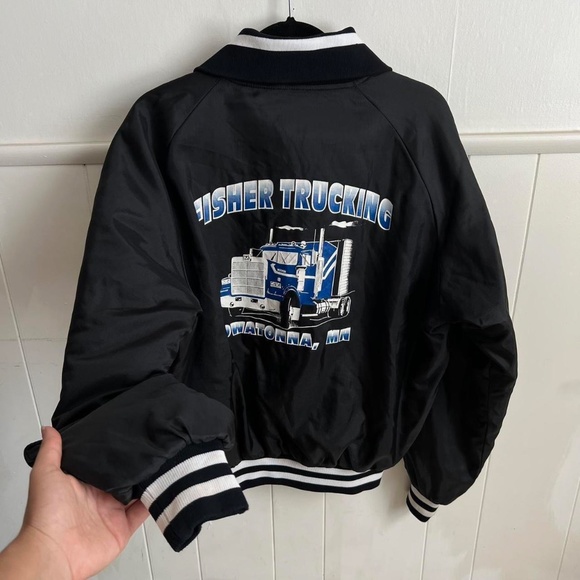 Other - Vintage Trucker Bomber Jacket